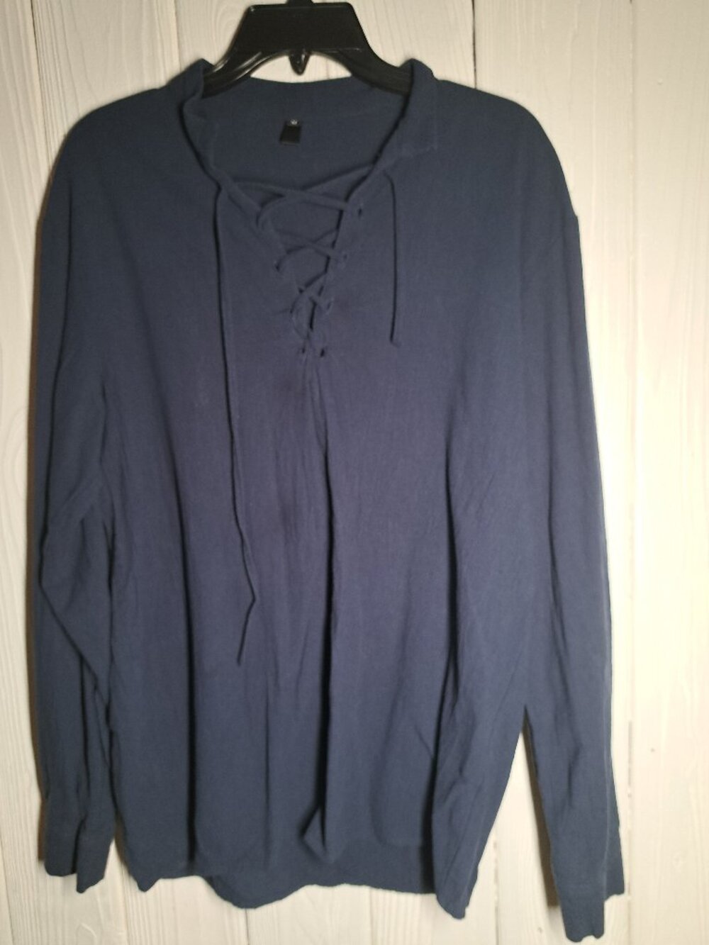 Renaissance Shirt Men Long Sleeve Medieval Viking Victorian Medium